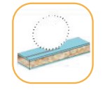 Inciseur conique HW Ø100 Ep.3.1-4.3 x 2.2 Z20 Dent.Conique (KON) Positif d20 