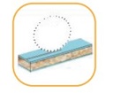 Inciseur conique HW Ø100 Ep.3.1-4.3 x 2.2 Z20 Dent.Conique (KON) Positif d20 