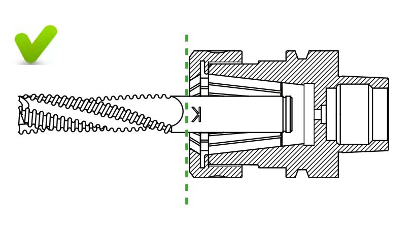 Clé de serrage Ecrou ER40 (Standard ou à roulement) Long.254 