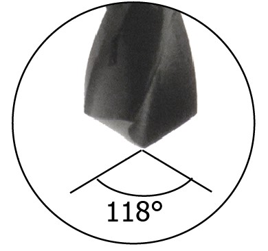 Foret métaux HSS Série courte DIN338N Ø4.6 LU.47 LT.80 Q4.6 Cylindrique Z2 Rot.Droite 