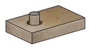 Mèche à bouchon Acier Ø20 LU.80 LT.140 Q13 Cylindrique Z4 Rot.Droite 