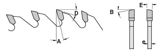 Lame circulaire HW Ø400 Ep.4.4 x 3.2 Z72 Dent.B.Alternée (WZ) Positif d30 TE03 (2/10/60)