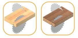Lame circulaire HW Ø250 Ep.3.2 x 2.2 Z80 Dent.B.Alternée (WZ) Positif d30 TE01 (duo)