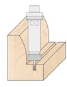 Mandrin HSK63F A=150 LU.116 ER16 Ecrou silencieux Rot.Droite 