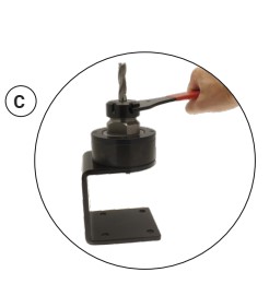 Ecrou silencieux ER16 D.32 HT.17.5 Rot.Droite 