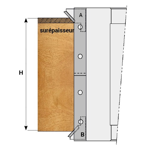 P.O. à calibrer   à plaquettes HW   + 4 logements pour secteurs  Ø 120  LU. 118  d 50  Z 2 Biaise alternée positive/négative  Rot. Gauche / Droite