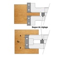 P.O. à feuillurer extensible à plaquettes HW Ø140 Ep.30.5 - 59 d50 Z4+4 Biaise alternée positive/négative Rot.Gauche / Droite