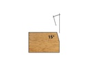 Mèche à affleurer HW Brasé Chanfrein 15° Ø24 LC.14 LU.14 LT.45 Q8 Z2 Rot.Droite 