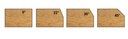 Mèche à affleurer à plaquettes HW Chanfrein 22° Ø26 LC.11 LU.11 LT.52 Q6 Z2 Rot.Droite 