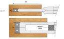 P.O. enfourchement extensible à plaquettes HW Ø250 Ep.15.5 - 30 d50 Z6+3+3 Rot.Gauche / Droite