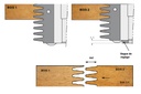 P.O. à profiler   à plaquettes HW   Aboutage   Sinusoïdal Pas=7mm  Ø 120  LU. 94.5  d 50  Z 2 Rot. Gauche / Droite