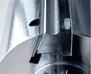 Fer extra-mince BARKE HLS 13%Cr (NORDFIL 666) Long.150 Larg.18.6 Ep.1.0 1 trou - 2 oblongs 30 – 45 – 30