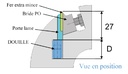 Douille de réglage pour fers extra-mince (BARKE) Ø7.5 Long.22 