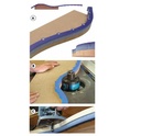 Règle flexible pour gabarit  Long. 3000   Int. R100 / Ext. R120 mm 