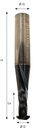 Mèche à profiler   Diamant   Lamello Clamex P/Tenso/Divario  Ø 9.8  LC. 17  LU. 17  LT. 80  Q 12  Z 1   Neutre  Rot. Droite 