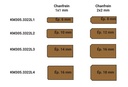 Mèche à profiler Diamant Bord de table Chanfreins 45° Ø22-16 LC.8 LU.14 LT.75 Q20 Z3 Neutre Rot.Droite 