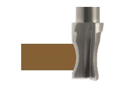 Mèche à profiler HWM Bord de table Rayon R16 Ø16-12 LC.16 LU.16 LT.70 Q16 Z3 Neutre Rot.Droite 