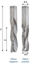 Mèche à défoncer HWM+XB Finition Ø12 LC.42 LU.42 LT.90 Q12 Z3 Hél. Positive Rot.Droite