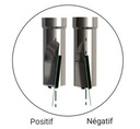 Mèche à défoncer Diamant ( H=3.5) Finition Ø8 LC.15 LU.24 LT.70 Q8 Z2 Coupe biaise alternée Pos./Nég. Rot.Droite - Corps HWM ALTERCUT