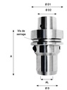 Douille de réduction Hydraulique d3 D.20 LT.50.5 