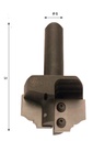 Mèche à profiler   à plaquettes HW   MULTIPROFIL   Type 3  Ø 62  LU. Section 25x18  LT. 98.5  Q 20  Z 2   Neutre  Rot. Droite 