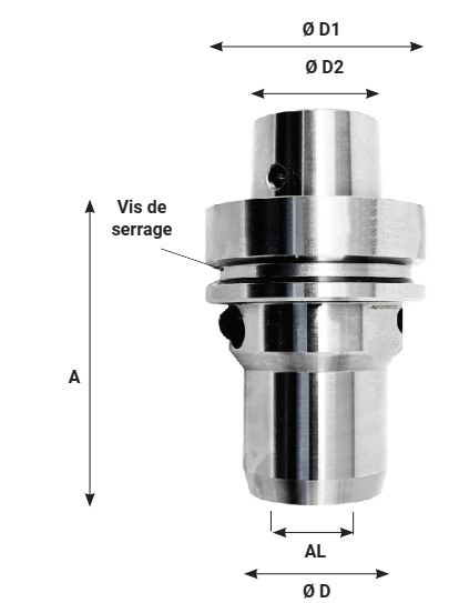 Douille de réduction Hydraulique d4 D.20 LT.52.5 