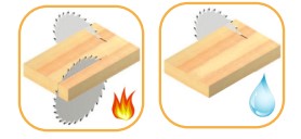 Lame circulaire HW Ø600 Ep.5.2 x 3.6 Z48 Dent.B.Alternée (WZ) + limiteurs Positif d30 TE02 (trio)