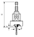 Foret  Ø 4.5  LU 15  LT 58  Q 4.4 pour M0320T045