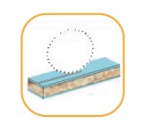 Inciseur extensible HW Ø70 Ep.2.8-3.6 x 2.2 Z8+8 Dent.Plate (FZ) Positif d20 