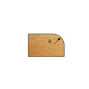Mèche à affleurer à plaquettes HW 1/4 de rond + Chanfrein 45° R4 Ø26 LC.10 LU.10 LT.59 Q6 Z2 Rlmt.à l'extrémité Rot.Droite 