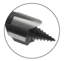 Mèche à percer HSS Hélice unique pointe filetée Ø12 LU.250 LT.320 Q11 Hexagonale Z1 Rot.Droite 