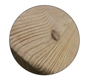 Brosse à défibrer   Acier laitonné  Ø 180  Ht. 160  d 50 