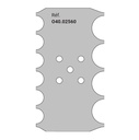 Jeu de 2 lames Rotoprofil HSS demi-rond R5(x6) + R8(x4) 