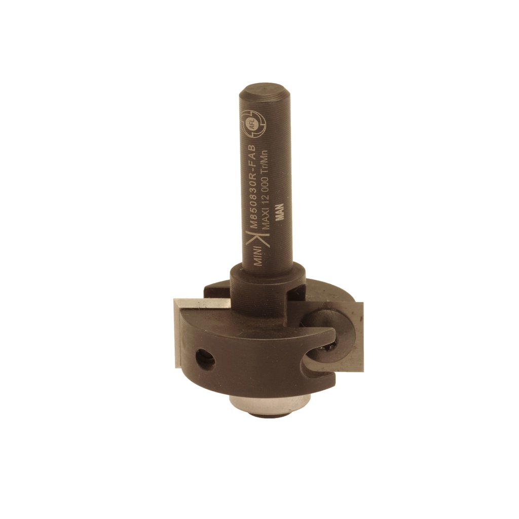 Mèche à feuillurer   à plaquettes HW  Ø 30  LC. 12  LU. 12  LT. 68  Q 8  Z 2  Rlmt. à l'extrémité  Rot. Droite (PACK 4 roulements)