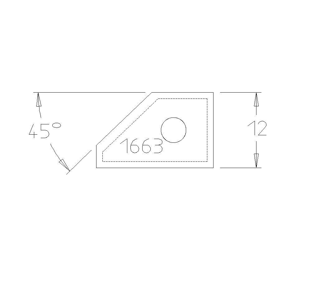 PLAQ CARB A CHANF. A 45°  T.DSOUS 