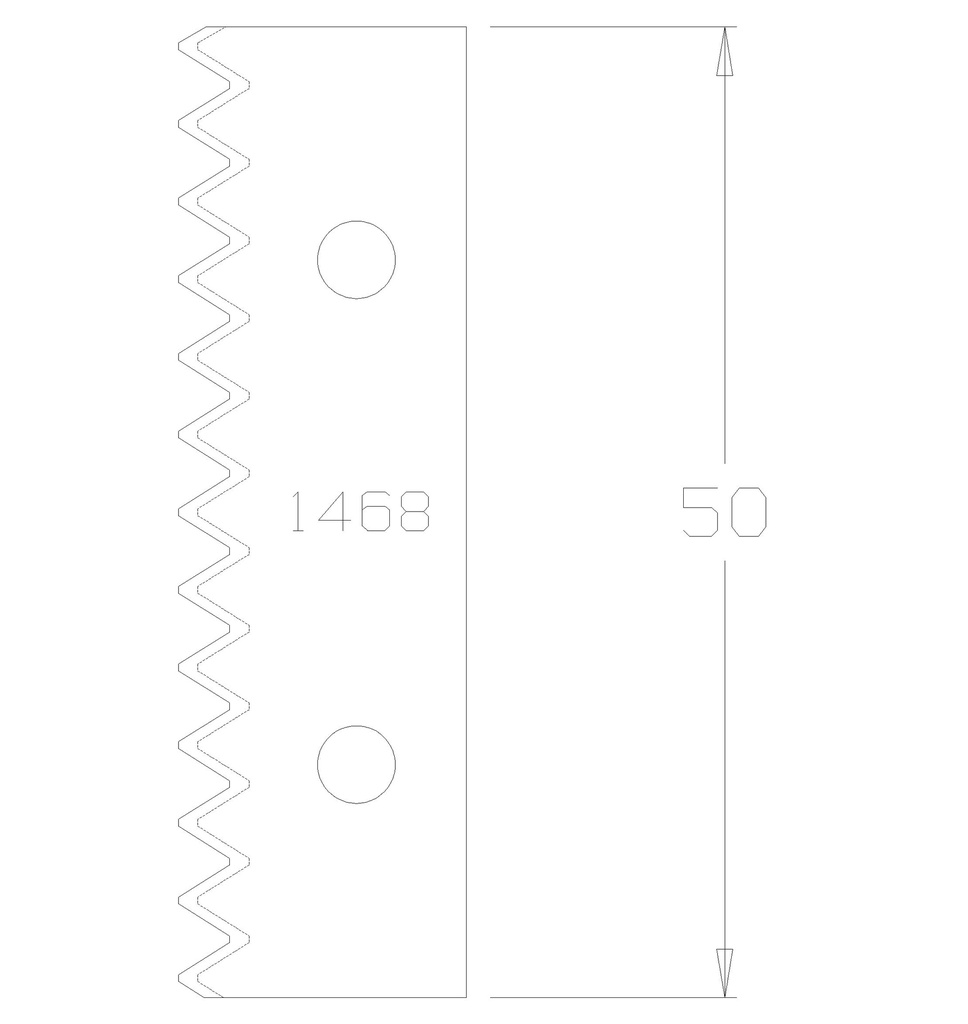 PLAQ. BOUVETAGE DENTS DE SCIE HT50 