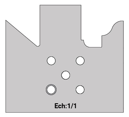 Jeu de 2 lames Rotoprofil   HSS   ISOL PRO - Ouvrant Ht.56 - Profilage doucine 7x10 et pareclose 