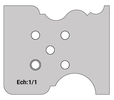 Jeu de 2 déflecteurs Rotoprofil   Louis XIII   pour P.O. O40.03 