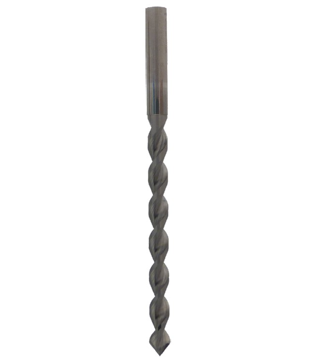 Mèche à percer HWM Débouchant Ø12 LU.90 LT.130 Q12 Cylindrique Z2 Rot.Droite V60°