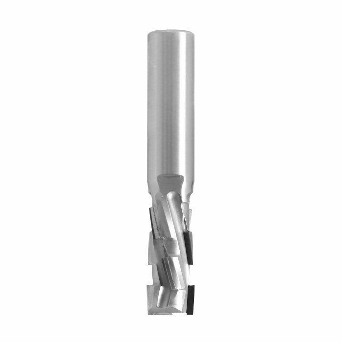 Mèche à défoncer Diamant ( H=2.5) Finition Ø16 LC.45 LU.45 LT.106 Q20 Z2+2 Hél. Positive/Négative Rot.Droite - Corps Acier inox