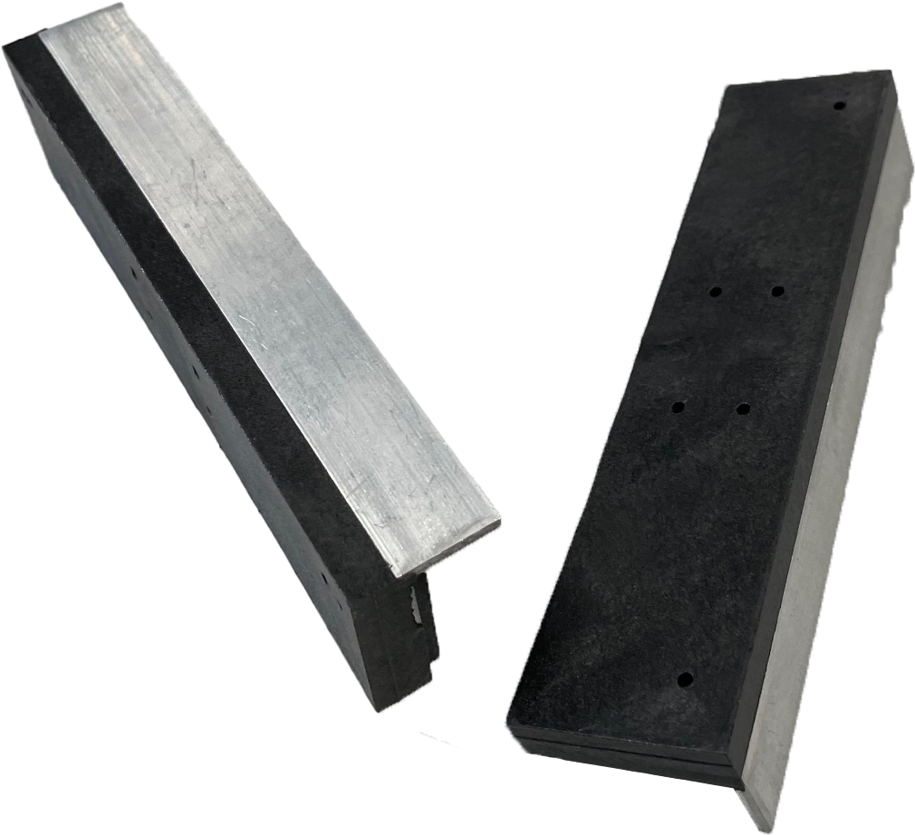 Jeu de mordaches magnétique aluminium / PEHD Lg.125 