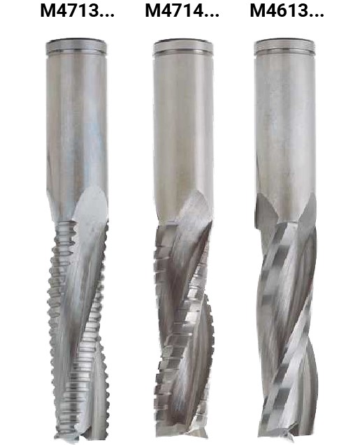 Mèche à défoncer HWM Finition Ø16 LC.52 LU.52 LT.100 Q16 Z3 Hél. Positive Rot.Droite