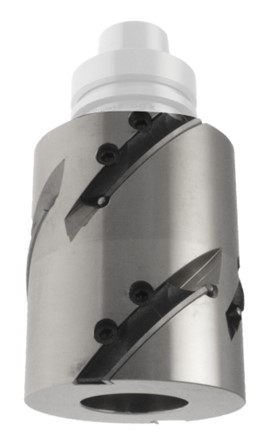 P.O. à calibrer   à plaquettes HW  Ø 100  LU. 120  d 30  Z 2 Fractionnée   Extra-Biaise négative  Rot. Droite   "CALIBROR"