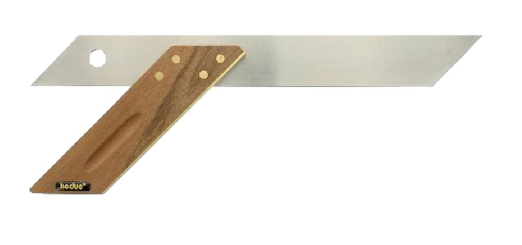 Equerre à onglet manche noyer et laiton L250