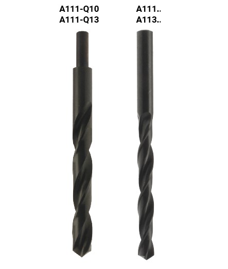 Foret métaux HSS Série longue DIN340N Ø3.3 LU.69 LT.106 Q3.3 Cylindrique Z2 Rot.Droite 