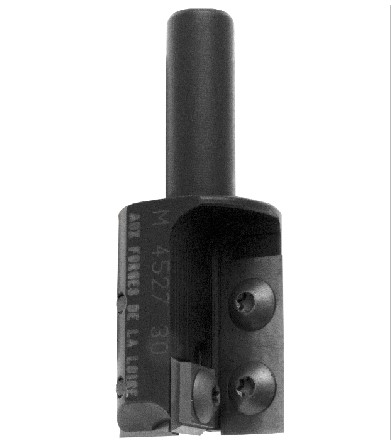 Mèche à défoncer à plaquettes HW Finition Ø30 LC.30 LU.30 LT.60 QM12x1.0 (ELU) Z2+1 Coupe neutre Rot.Droite