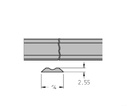 Fer TERMINUS HSS 18%W Long.520 