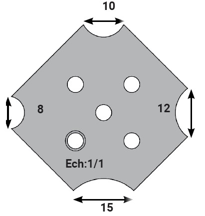 Jeu de 2 déflecteurs Rotoprofil   Mouchette 8-10-12-15   pour P.O. O40.01 