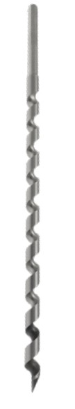 Mèche à percer HSS Hélice unique pointe 60° Ø18 LU.340 LT.460 Q13 Hexagonale Z1 Rot.Droite 