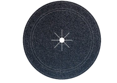 Disque étoile Corindon Papier Ø140 GR.120 Alésage Ø12